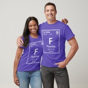 Fluorine Purple T shirt Size medium